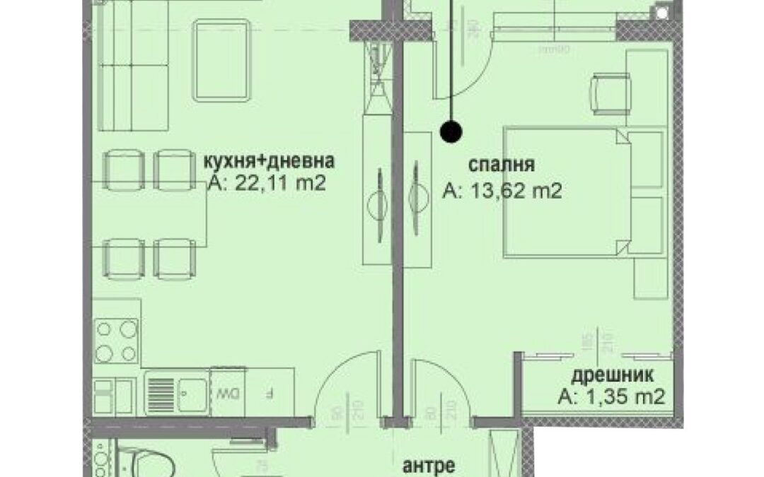 Сграда А – Етаж 1 | А105