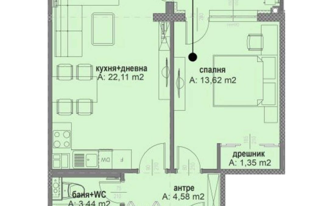 Сграда А – Етаж 8 | А804